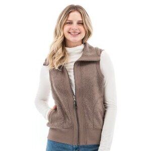Brand New Aventura Clothing Women's Altai Reversible Vest, Deep Taupe, Large.